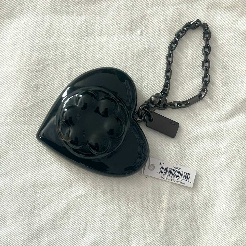 Coach X Richard Bernstein Jello Heart Bag Charm NWT